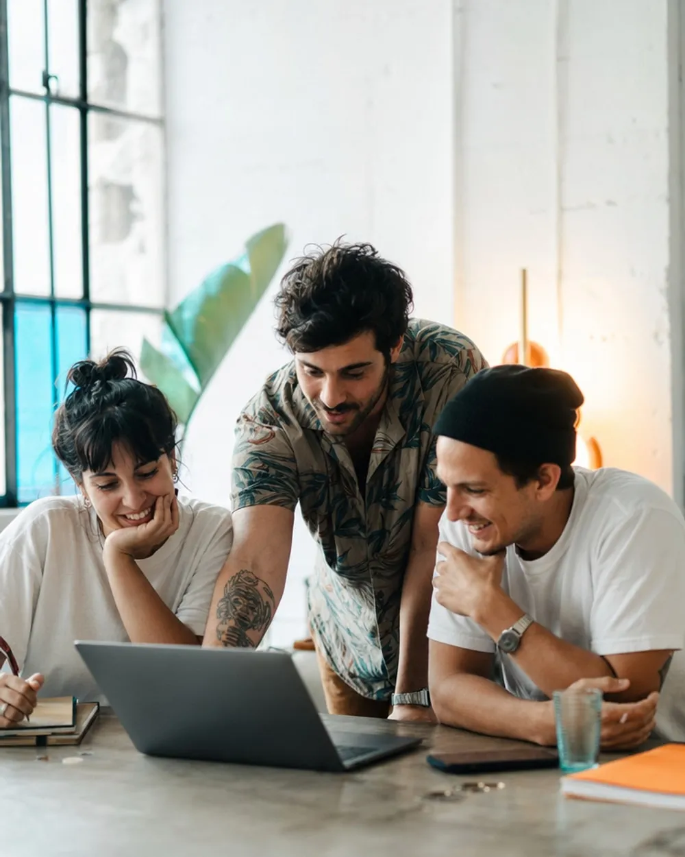 The Get X Media team collaborating on client marketing strategy
