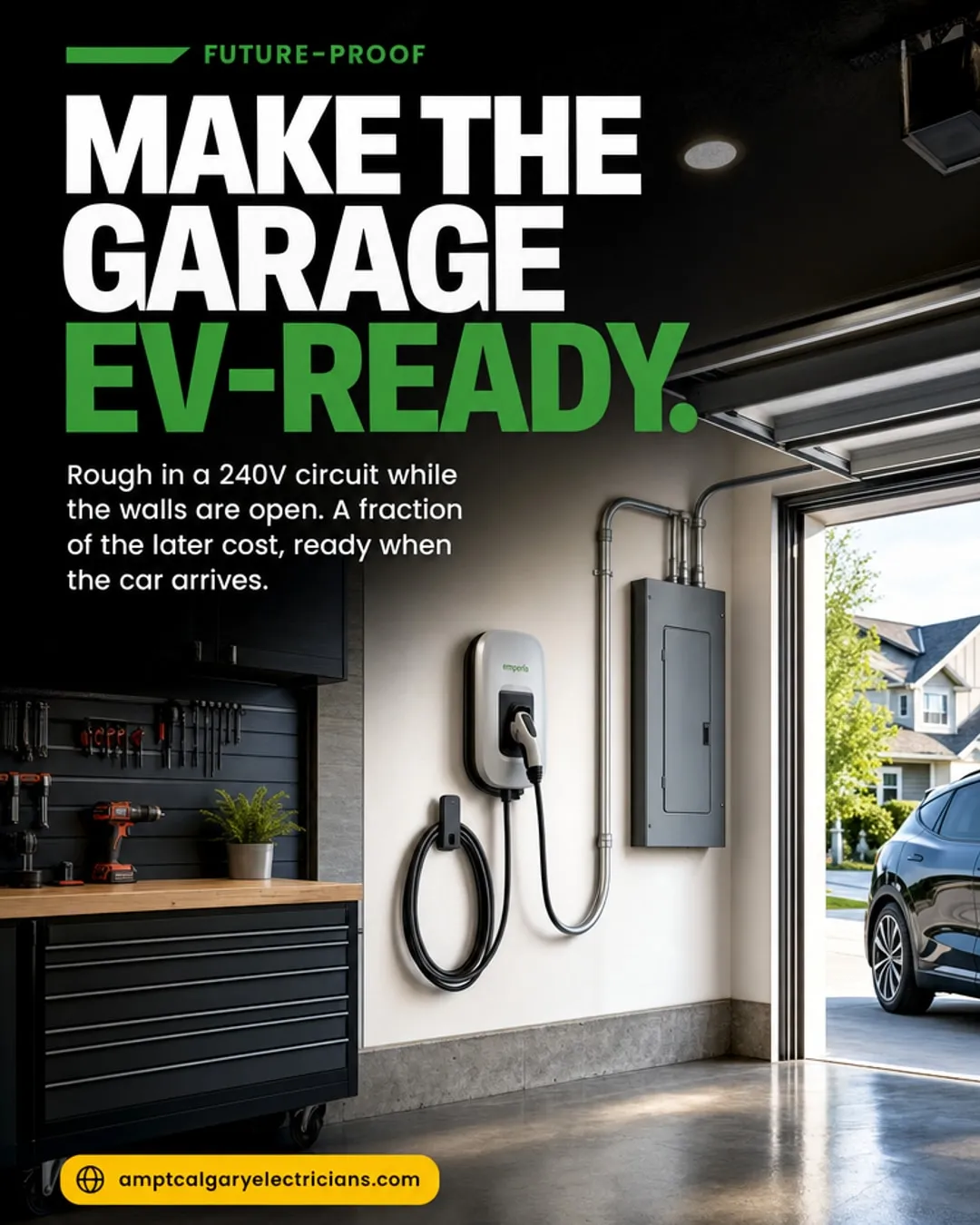 Ampt Over Electric — EV-Ready Garage